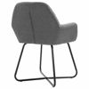Picture of Dining Fabric Armchair Chairs - 2 pc D Gray