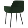 Picture of Dining Velvet Chairs with Armrest - 2 pc D Green