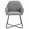 Picture of Dining Fabric Armchair Chairs - 2 pc L Gray