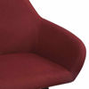 Picture of Fabric Dining Kitchen Armrest Chairs - 2 pc W Red