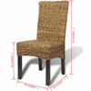 Picture of Dining Rattan Wooden Chairs SMW - 4 pc