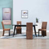 Picture of Suede Dining Chairs - 4 pc Brown