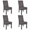 Picture of Dining Rattan Wooden Chairs MW - 2 pc Brown