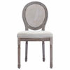Picture of Fabric Dining Chairs - 4 pc Cream
