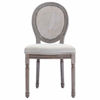 Picture of Fabric Dining Chairs - 4 pc Cream