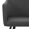 Picture of Fabric Dining Chairs with Armrest - 4 pc D Gray