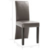 Picture of Dining Chairs - 4 pc Gray