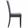 Picture of Suede Dining Chairs - 4 pc Gray