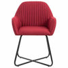 Picture of Dining Fabric Armchair Chairs - 4 pc W Red