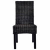 Picture of Dining Rattan Wooden Chairs MW - 6 pc Black