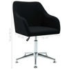 Picture of Dining Fabric Chairs with Armrest - 2 pc Black