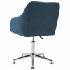 Picture of Dining Fabric Chairs with Armrest - 2 pc Blue