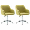 Picture of Dining Fabric Chairs with Armrest - 2 pc Green