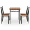 Picture of Wooden Dining Table Set with 4 Chairs 47" - Brown
