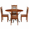 Picture of Wooden Dining Table Set with 4 Chair 47" SAW - Brown