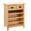 Picture of Wooden Wine Rack Cabinet with Drawers 28" SOW