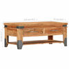 Picture of Solid Wood Coffee Table with Drawers 43" SAW