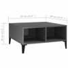 Picture of Wooden Living Table High Gloss 24" - Gray