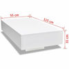 Picture of Living Room High Gloss Coffee Table 45" - MDF White