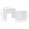 Picture of Living Room High Gloss Coffee Table 19" - White