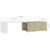 Picture of Living Room Coffee Table 59" with Storage - 2Tone