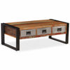 Picture of Wood and Steel Coffee Table with Drawers 39" RW