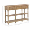 Picture of Rustic Accent Hallway Console Table with Drawers and Shelves 47"