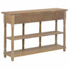 Picture of Rustic Accent Hallway Console Table with Drawers and Shelves 47"