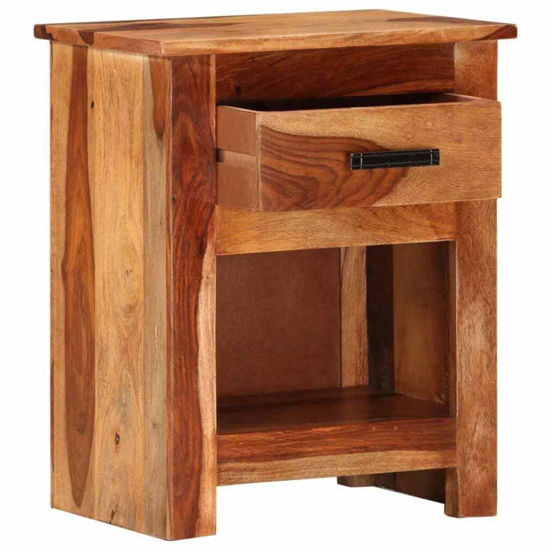 Picture of Bedroom Wooden Nightstand Cabinet 16" - SSW