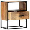 Picture of Wooden Bedroom Nightstand with Storage 16" - SMW