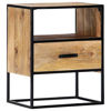 Picture of Wooden Bedroom Nightstand with Storage 16" - SMW