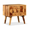 Picture of Wooden Bedsite Nightstand Cabinet with a Drawer 12"