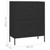 Picture of Sideboard Chest Storage Cabinet 31" - Black