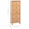 Picture of Bedroom Dresser Chest with Drawers 17"