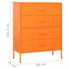 Picture of Sideboard Chest Storage Cabinet 31" - Orange