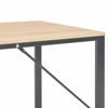 Picture of Computer Desk with Shelves 47" - Black with Oak