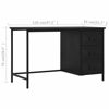 Picture of Steel Desk with Drawers 47" - Black