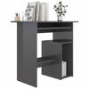 Picture of Contemporary Home Desk High Gloss 32" - Gray