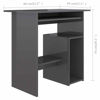 Picture of Contemporary Home Desk High Gloss 32" - Gray