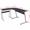 Picture of Corner L-Shaped Desk 60" - Black