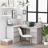 Picture of Wooden Corner Desk 57" - C Gray