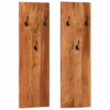 Picture of Rustic Wood Wall-Mounted Hallway Coat Rack 14" - 2 pc SAW