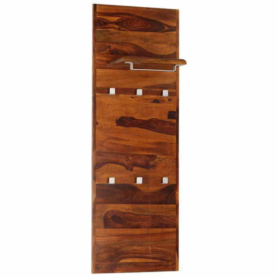 Picture of Wooden Wall-Mounted Coat Rack 47"