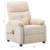 Picture of Living Room Fabric Electric Recliner Massage Chair - Cream