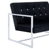 Picture of Velvet Sofa Bed with Armrest 45" - Black