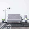 Picture of Fabric Sofa Bed with Armrest 45" - Light Gray