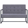 Picture of Fabric Sofa Bed with Armrest 45" - Light Gray