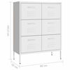 Picture of Steel Office Storage Cabinet with Drawers 31" - White