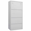 Picture of Industrial Steel Locker Steel Wardrobe Storage Cabinet 31"- Gray