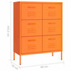 Picture of Steel Office Storage Cabinet 31" - Orange